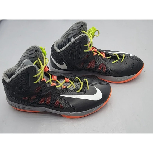 Nike Air Max Stutter Step 2  Black Gray And Coral  Men’s 7.5 (2014) #653455-001 - Picture 3 of 9